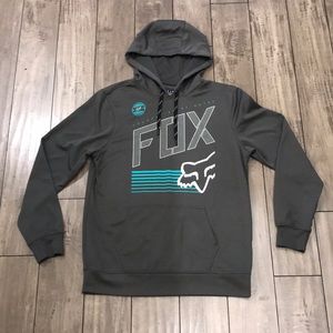 Fox Racing Active Sweatshirt Hoody Green Sz Large